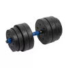 REBEL ACTIVE Regulējama bitumena hantele ar savienotāju 1x20kg