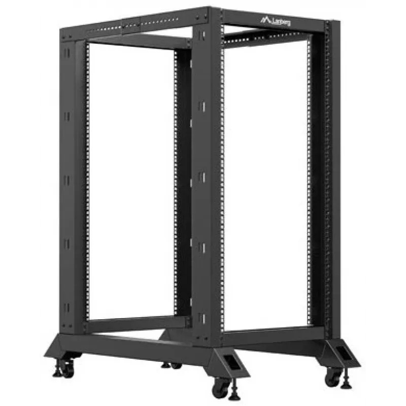 Lanberg Open Rack 22U 600x1000mm Melns (22HE, Rack 19 inch)