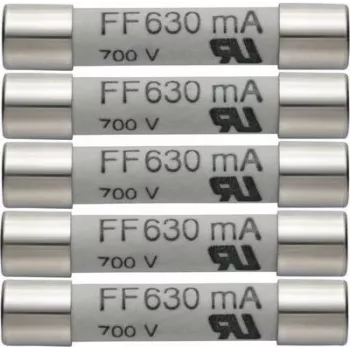 Testo drošinātājs 630 mA, 600 V (0590 0007)