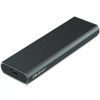 M.2 NVMe SSD ārējais korpuss QOLTEC 52630 — USB 3.1 Gen2 10Gb/s, M.2 NVMe diskiem