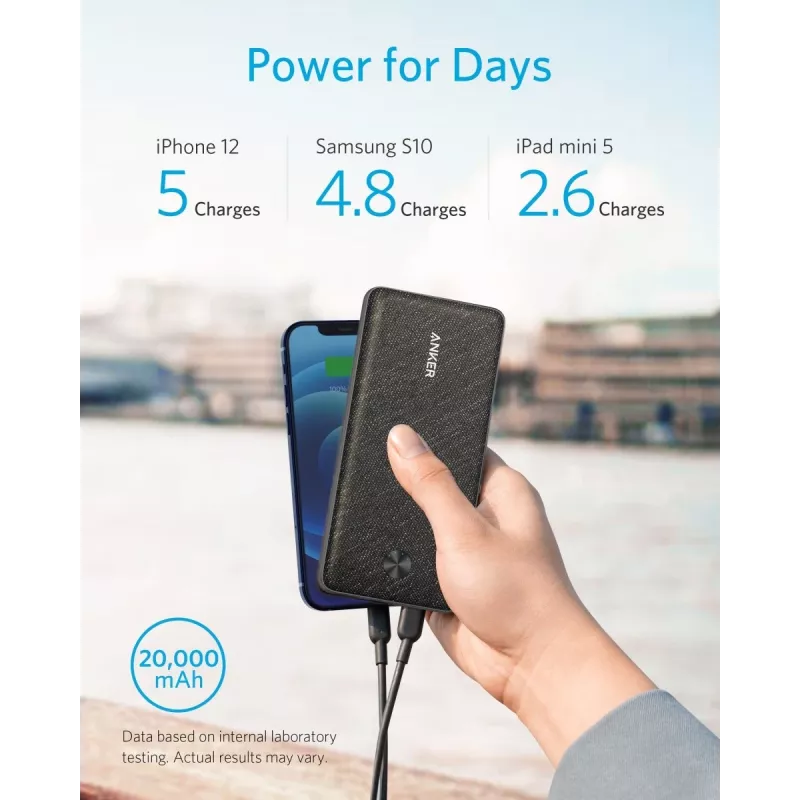 POWER BANK USB 20000MAH MELNS A1365G11 ANKER