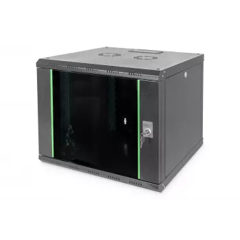 DIGITUS Professional Unique DN-19 09U-6/6-SW - Tīkla skapis - 9U, 19 inch, melns RAL 9005