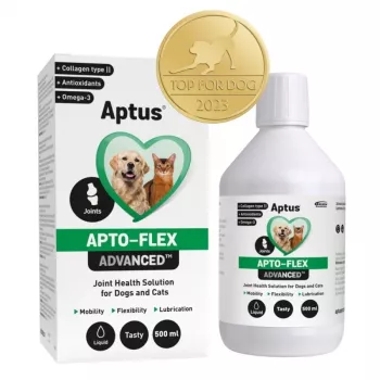 Šķidrais locītavu papildbarība Aptus Apto-flex Advanced suņiem un kaķiem 500 ml