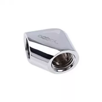 Alphacool Eiszapfen L-veida savienotājs G1/4 iekšējā vītne uz G1/4 iekšējā vītne - Hroms (17259)