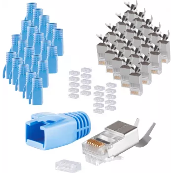 RJ-45 savienotājs ShiverPeaks 72067-20B Zils