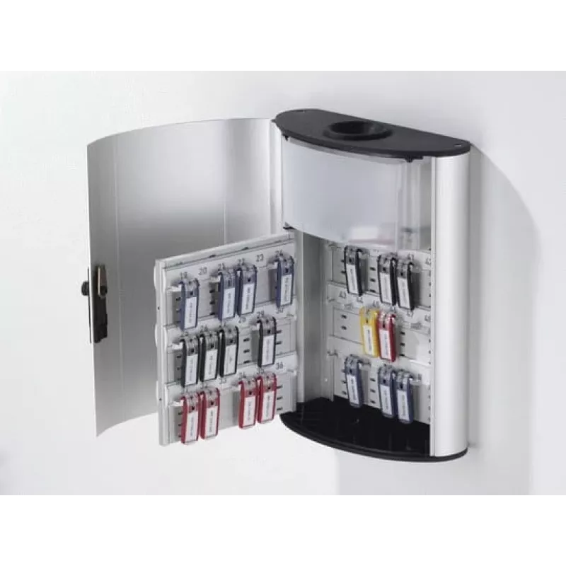 Durable Key Box 1968-23 Sudraba atslēgu kaste ar 54 āķiem