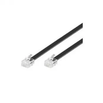 Wentronic Goobay Modularais savienojuma kabelis, Melns, 3m - RJ12 spraudnis (6P6C) uz RJ12 spraudni (6P6C) (50321)