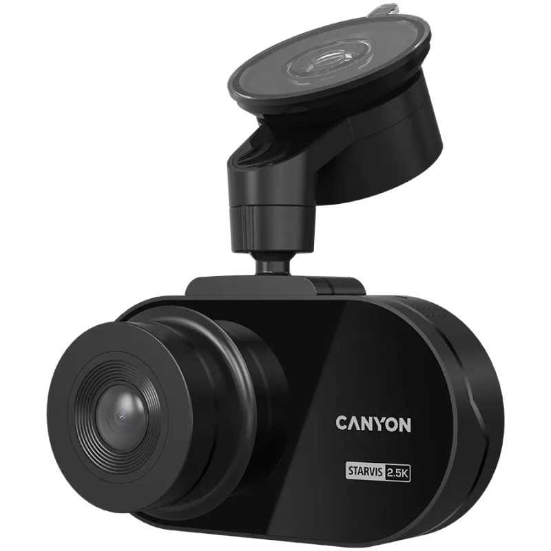 Canyon Dashcam DVR25 WQHD/2.5K/WiFi/App/SD karte melna