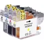 Renkforce tintas kombinācijas komplekts, saderīgs ar Brother LC-3211 (LC3211VALDR), melns, ciāna, fuksīns, dzeltens RF-I-B-LC3211BKCMY RF-5718882