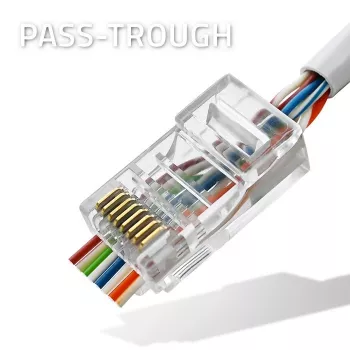 QOLTEC 54544 RJ45 savienotāja spraudnis CAT6 UTP, 100 gab. iepakojums