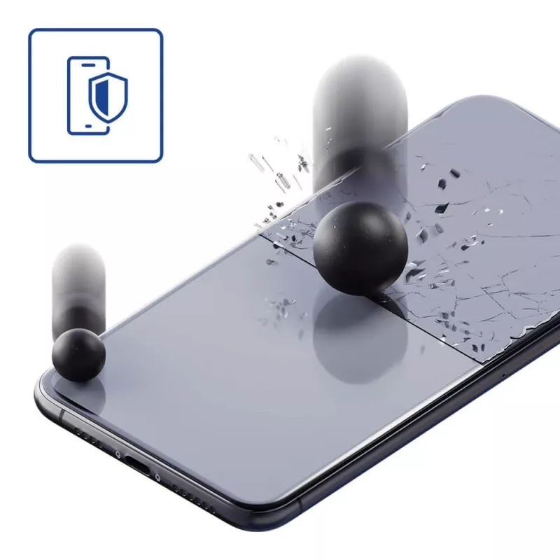 Rūdīts elastīgs stikla ekrāna aizsargs 3MK Samsung Xcover 7 G556 — 0,33 mm, 9H cietība