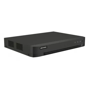 DVR Hikvision Pro Series 8 kanālu 5 MP 1U H.265 AcuSense, 8 ieejas, Gigabit Ethernet, 12 TB HDD, 12 V, 24 W