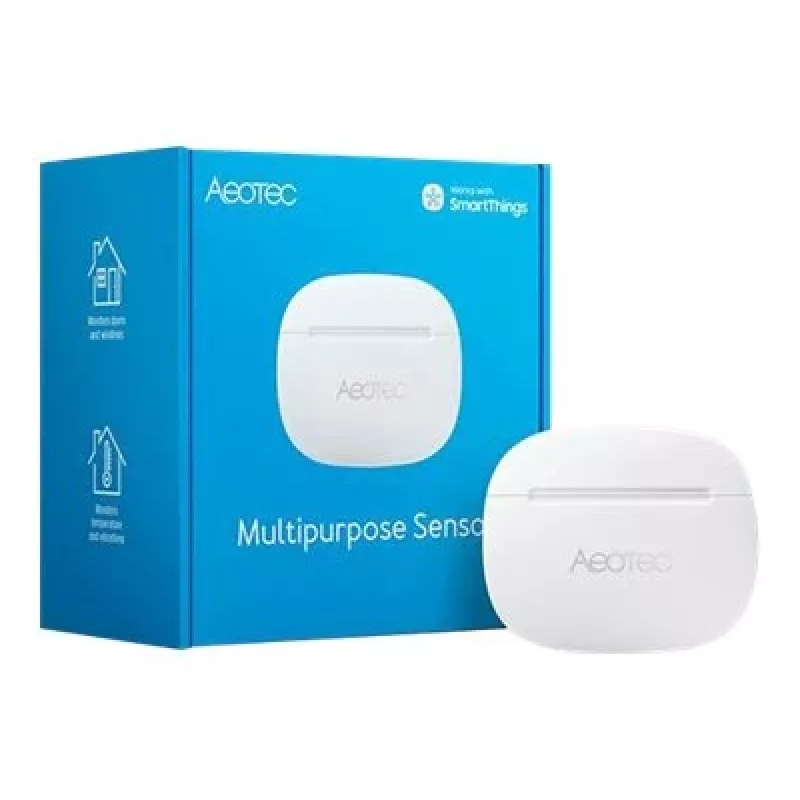 Aeotec Multipurpose Sensor daudzfunkciju sensors viedajai mājai, bezvadu ZigBee, baltā krāsā