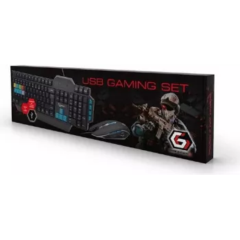 Gembird KBS-UMG-01-DE tastatūra USB vācu melna (KBS-UMG-01-DE)