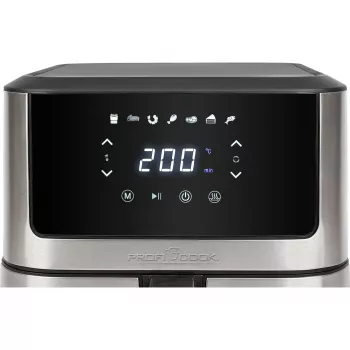 ProfiCook PC-FR 1269 H gaisa fritieris 8L 1800W Melns, Nerūsējošais tērauds