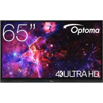 Optoma 3653RK Digital Signage Touch Displejs 165 cm (65 inch) 4K UHD 3840 x 2160, 450 cd/m², HDMI, DisplayPort, VGA, USB, LAN, Android 14