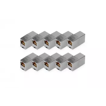 Digitus CAT 5e RJ45 modulārais savienotājs 10 gab. zeltīti kontakti sudraba