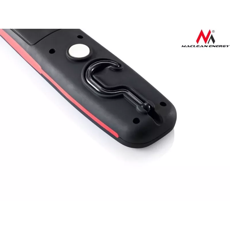 Darbnīcas lampa MACLEAN MCE03 — 24 LED, magnētiska pamatne un āķis, bateriju darbināma (3×AAA)