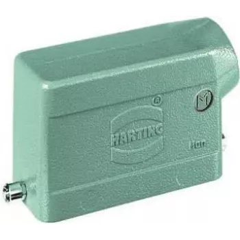 HART Sleeve Enclosure M25 19300161541 ar sānu kabeļa izvadu, zems profils, Form Factor 1