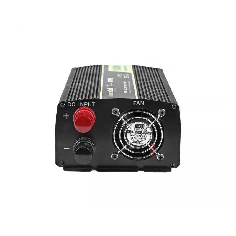 Green Cell INV09 tīkla sprieguma pārveidotājs 12V->230V 1000W melns