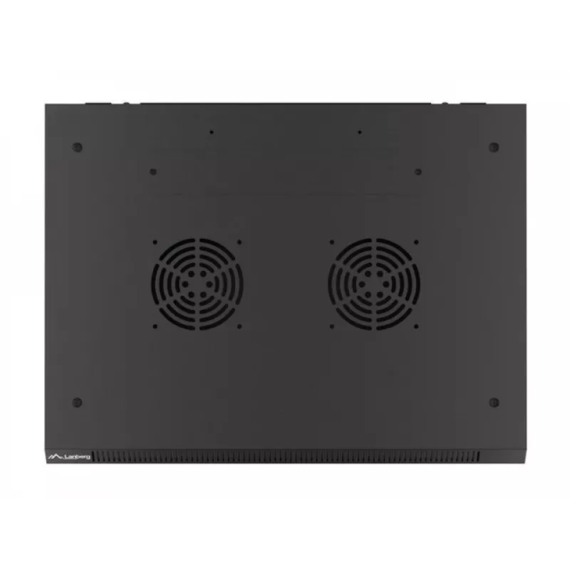 Sienas skapis Lanberg WF01-6409-00B 9U Melns