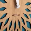 NeXtime klok 3149tq Sun Large, Ø50 cm, sienas, tirkīza