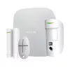 Mājas drošības komplekts Ajax StarterKit Cam Plus — bezvadu Jeweller sistēma, kamera 640×480, Wi‑Fi 802.11b/g/n, CR123A sensori, balts