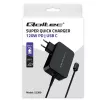 Qoltec PD 120W Turbo ātrais lādētājs | 5-28V | 3-4,5A | USB-C | Melns