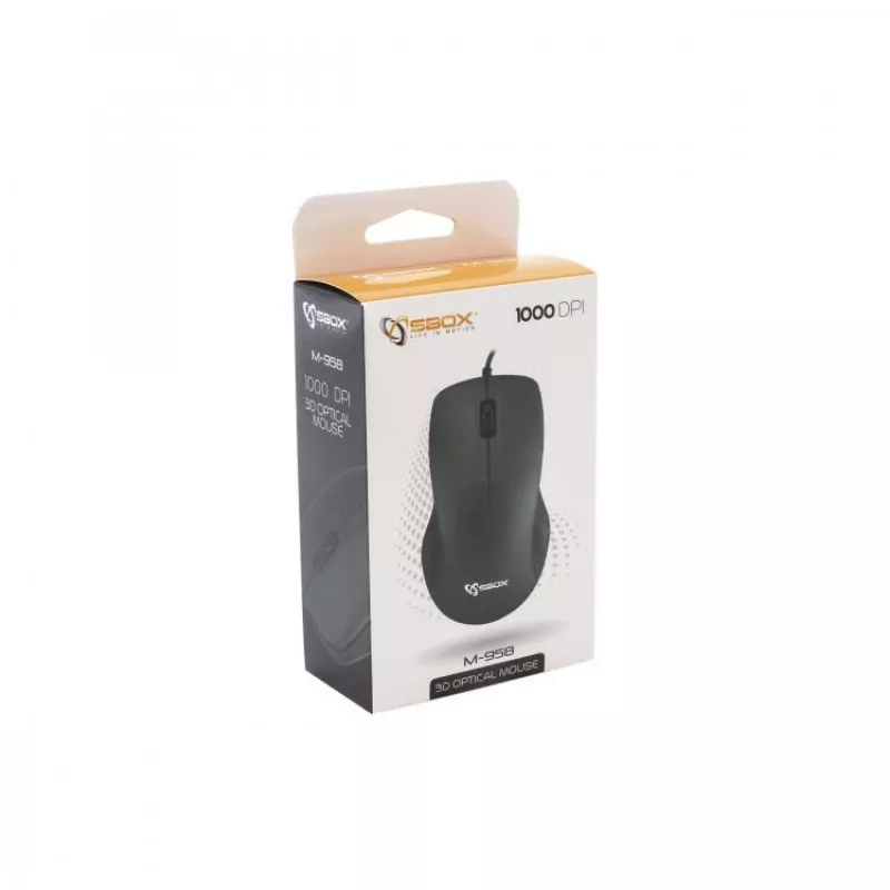 Sbox M-958B Black – vadu darbvirsmas pele