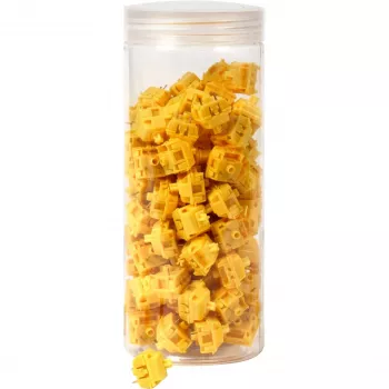 Mehānisko taustiņslēdžu komplekts Keychron Gateron Cap V2 Golden-Yellow G32 — 110 gab.