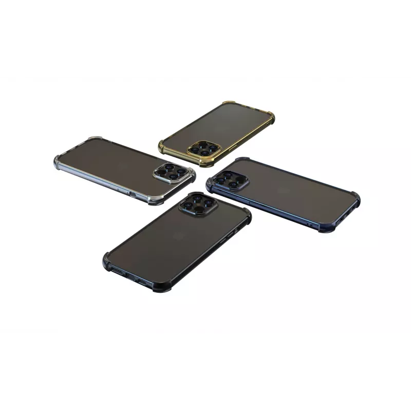 Mīkstais vāciņš Devia iPhone 12 Pro Max — triecienizturīgs spīdīgs sudrabs