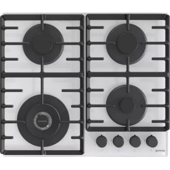 Gorenje GTW642SYW Balta Iebūvējama Gāzes Plīts 60 cm 4 Degļi