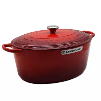Le Creuset Signature Cepšanas Trauks ovāls ķiršu sarkans 40 cm