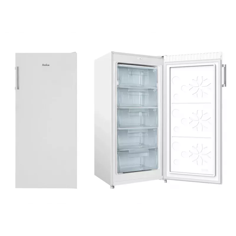 Saldētava/lāde AMICA FZ208.3AA(E) – 208 L kopējā, 145 L neto saldētava, augšējā, balta, atveramas durvis, R600a