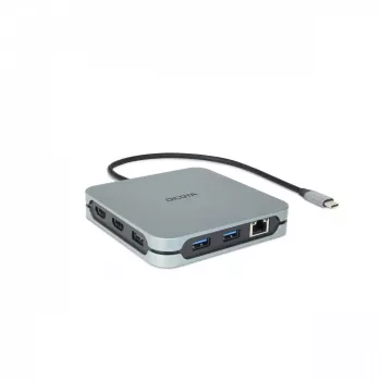 DICOTA D32057 USB-C centrmezgls 10000 Mbit/s Sudraba