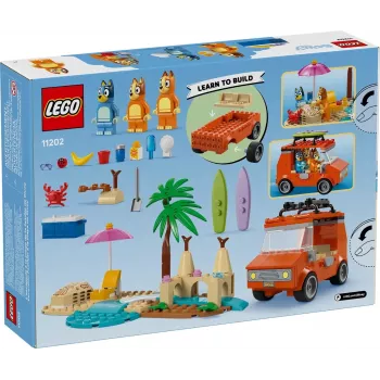 LEGO Bluey Blue Car Family Trip 11202 — rotaļu komplekts lomu spēlēm