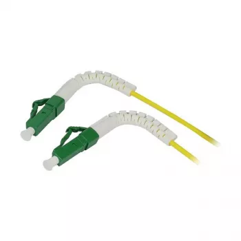 LWL-1-Faser-Patchk. 1,0mtr.LC(APC)-LC(APC), 9/125u, OS2, G657A2, AD=2mm, flexible Knickschutztülle, Synergy21 (S215701)