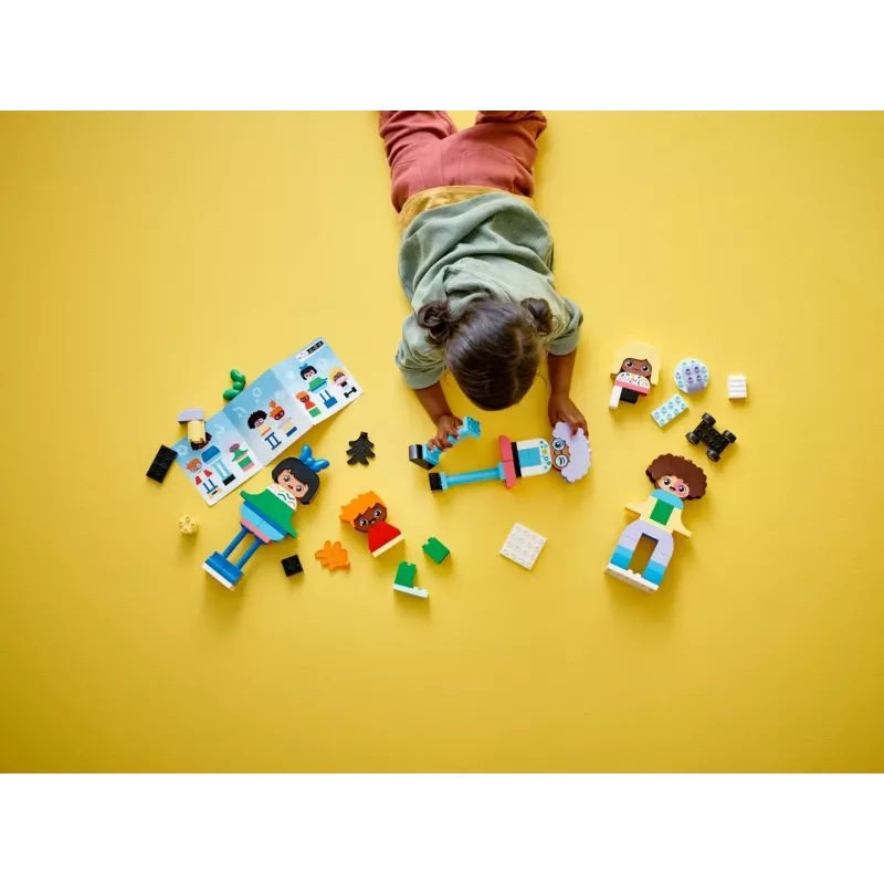Būvējams komplekts LEGO DUPLO 10423 cilvēku figūru komplekts, 71 gab., vecumam 3+, figūras augstums 260 mm