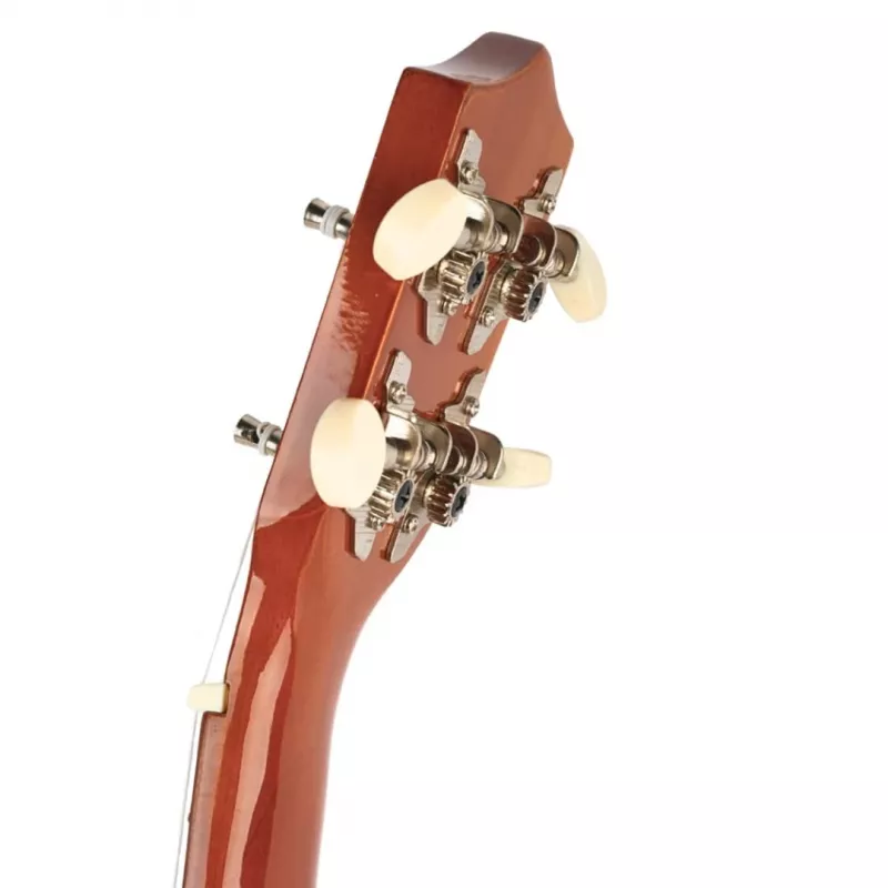 Soprāna ukulele SUPRIMO UK21 21 collas – liepas korpuss, 12 frets, 4 neilona stīgas, tumša koka apdare