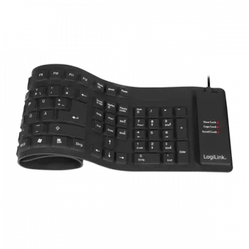 Tastatūra LogiLink ID0019A Universāla USB QWERTZ Vācu Melna