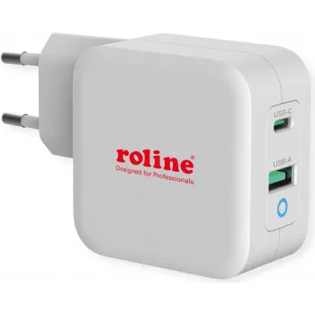 ROTRONIC-SECOMP Roline Barošanas bloks - 65 W - 3.25 A - PD, QC 3.0 - 2 izejas porti (USB, USB-C)