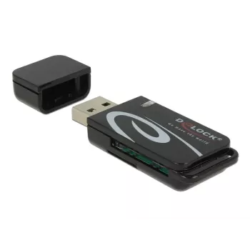 Karšu lasītājs DeLOCK Mini USB 2.0 ar SD un Micro SD slotu
