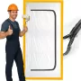 Putekļu barjeras durvis renovācijai, putekļu aizkars 220x110 cm
