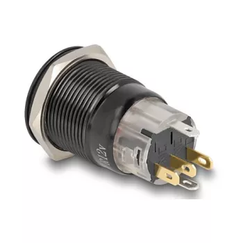 Slēdzis DELOCK 22023 19 mm 12 V ar 5 lodēšanas savienojumiem