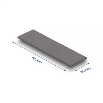 Termopols DeLOCK 18467 3.2 W/m·K Pelēks 20x70x1.75 mm
