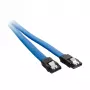 CableMod ModMesh SATA kabelis - Serial ATA 150/300/600 - SATA (siev.) uz SATA (siev.) - 60cm - Gaiši zils (CM-CAB-SATA-N60KLB-R)