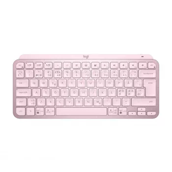 Logitech MX Keys Mini Pink — kompakta bezvadu apgaismota tastatūra