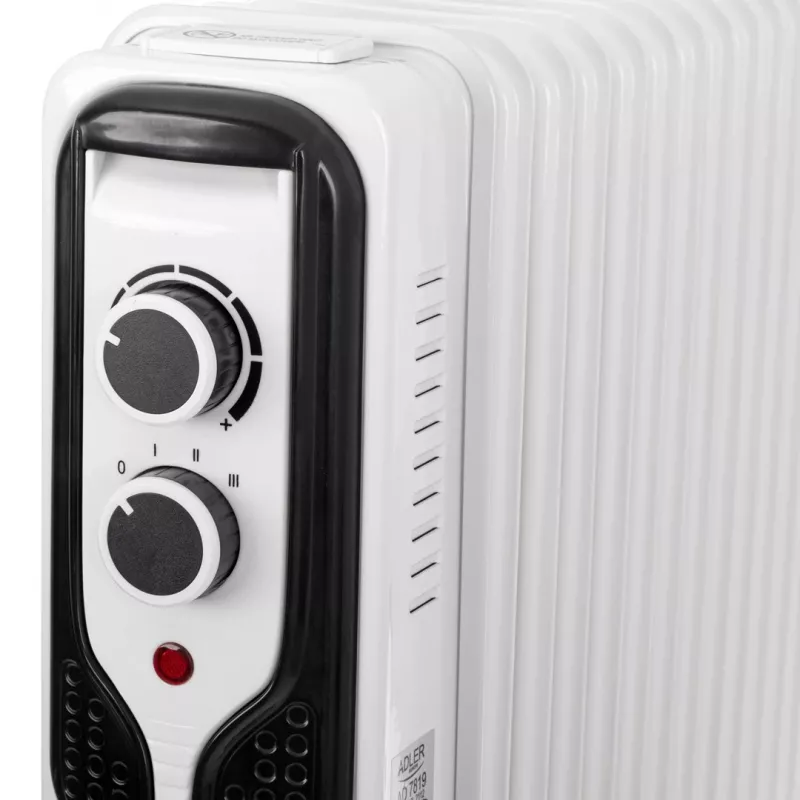 Adler AD 7816 eļļas radiators | 2000 W | 3 jaudas līmeņi | Balts