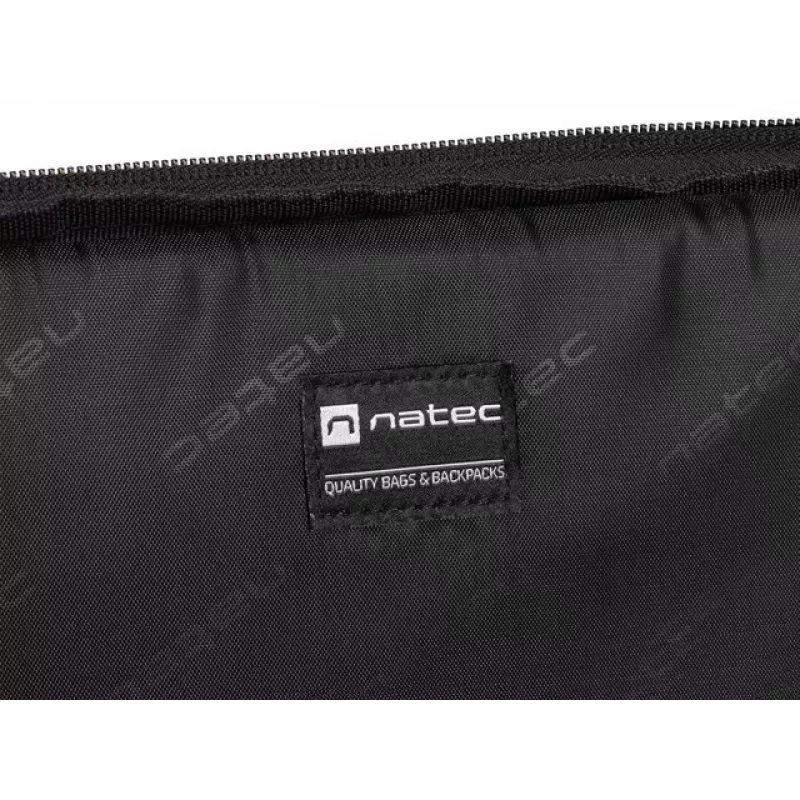 Portfelis NATEC Beira 39,6 cm (15,6 inch) — poliesters, 1 galvenais nodalījums, plecu siksna, melns