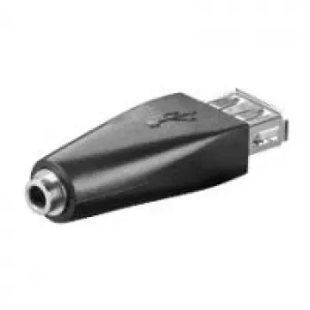 Wentronic Goobay USB 2.0 Hi-Speed Adapter - USB 2.0 ligzda (Type A) uz 3,5 mm ligzdu (3 kontaktu, stereo) (93982)